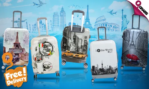 Travel Themed 3-Piece Luggage Sets with FREE Delivery!